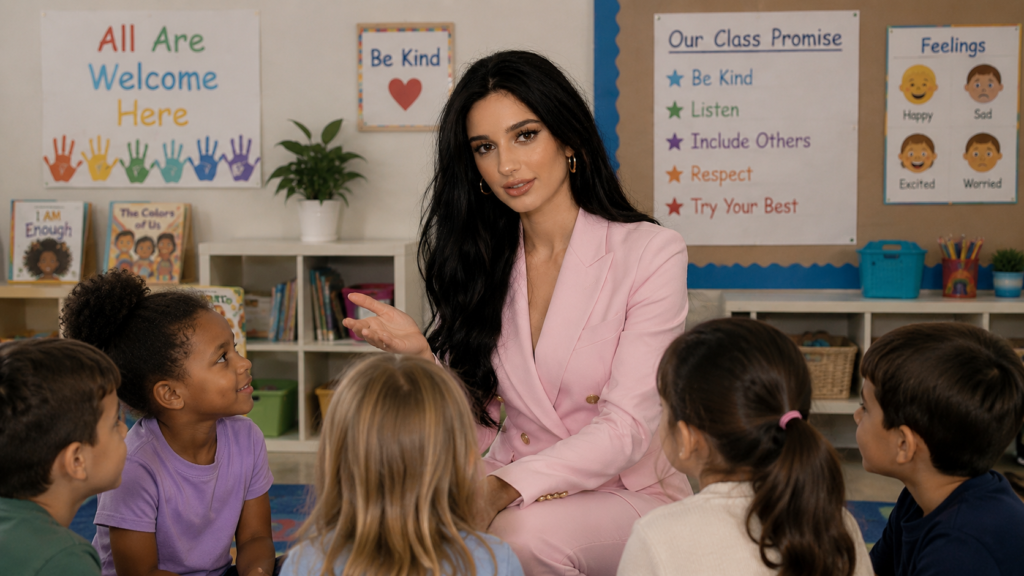 Yasmin with Kids
